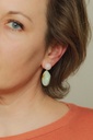 EARRINGS Mussels & Muscels O19.4 Rose Quartz & Agate