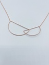 NECKLACE LASSO Circles K1.35 Rose