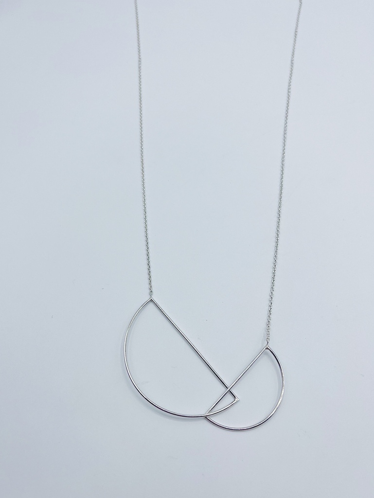 NECKLACE LASSO Circles K1.35 Silver