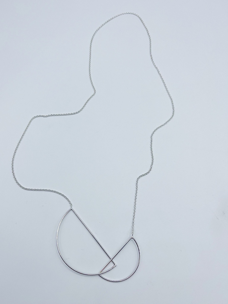 NECKLACE LASSO Circles K1.35 Silver