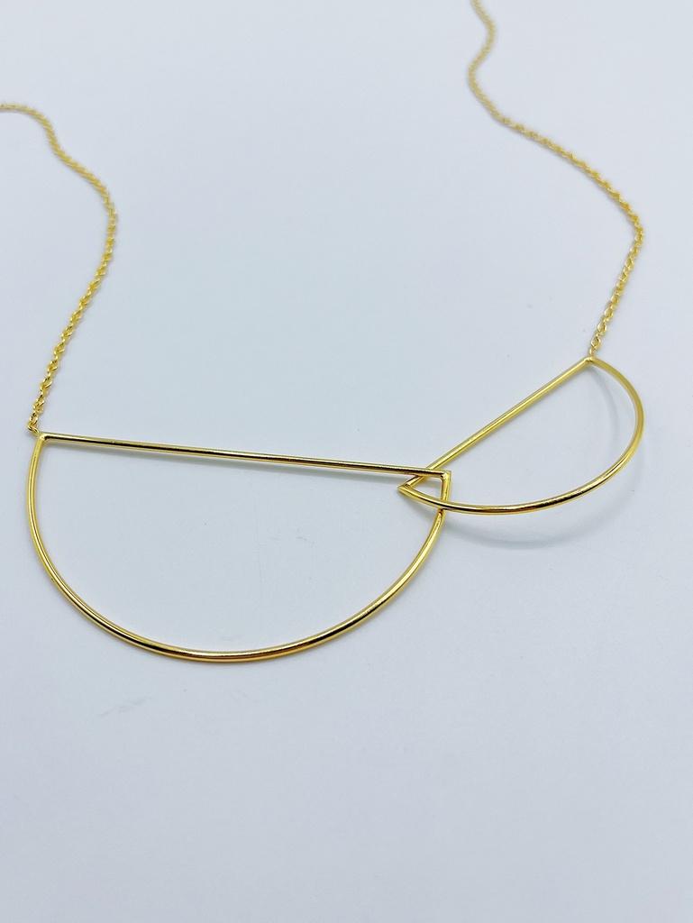 NECKLACE LASSO Circles K1.35 Yellow