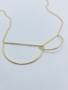 NECKLACE LASSO Circles K1.35 Yellow