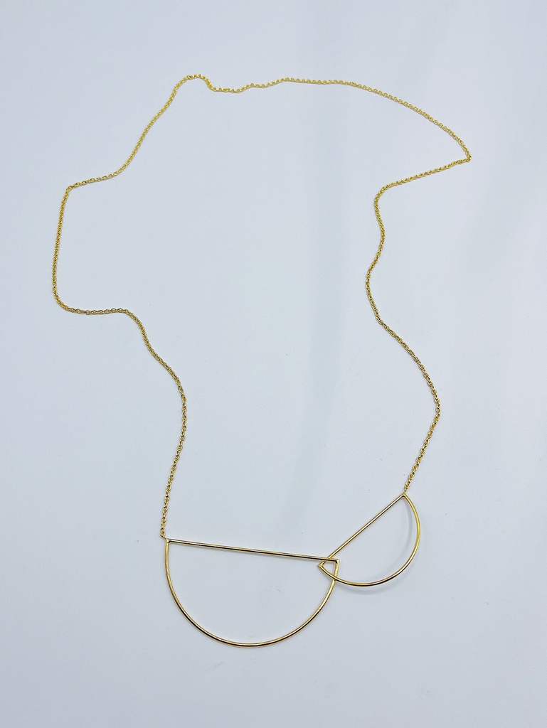 NECKLACE LASSO Circles K1.35 Yellow