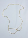 NECKLACE LASSO Circles K1.35 Yellow