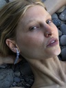 EARRINGS Mussels & Muscels O19.11 Chalcedony 