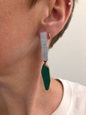 EARRINGS Karen Vanmol O40.4 Green/Grey