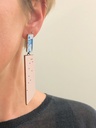 EARRINGS Karen Vanmol O40.4 Rose/Blue