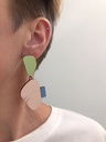 EARRINGS Karen Vanmol O40.5 Green/Blue/Rose