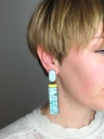 EARRINGS Karen Vanmol O40.5 Yellow/Green/Grey