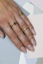 RING LASSO 18kt Red Gold Leaves