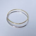 BANGLE LASSO PHI A1.25 Silver/18kt Yellow Gold