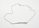 NECKLACE LASSO Twisted Bone K1.10 Silver
