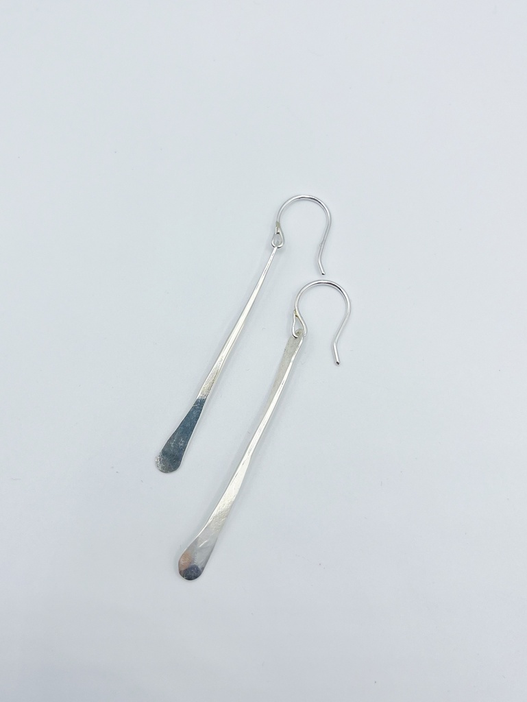 EARRINGS LASSO Twisted Bone O1.11 Silver