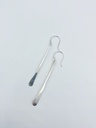 EARRINGS LASSO Twisted Bone O1.11 Silver