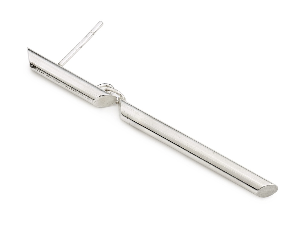 EARRING LASSO Tubular Minds O1.68 Silver (1 PIECE)