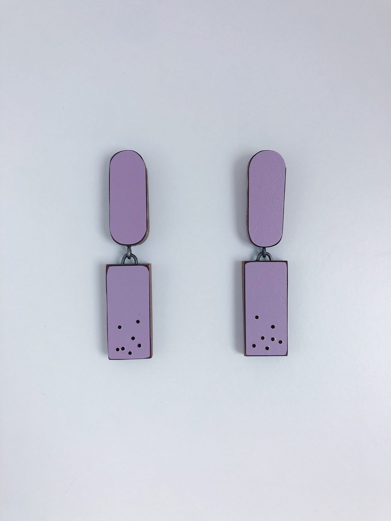 EARRINGS Karen Vanmol O40.4 Purple