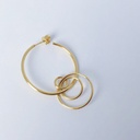 EARRING LASSO PHI O1.94 Yellow(1 PIECE)