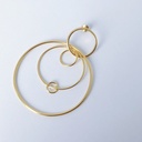 EARRING LASSO PHI O1.95 Yellow (1 PIECE)