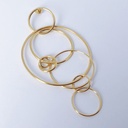 EARRING LASSO PHI O1.96 Yellow (1 PIECE)