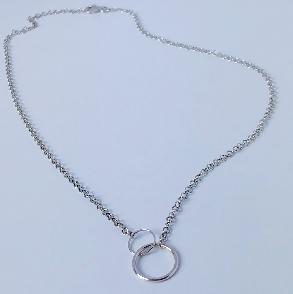 NECKLACE LASSO PHI K1.40 Silver