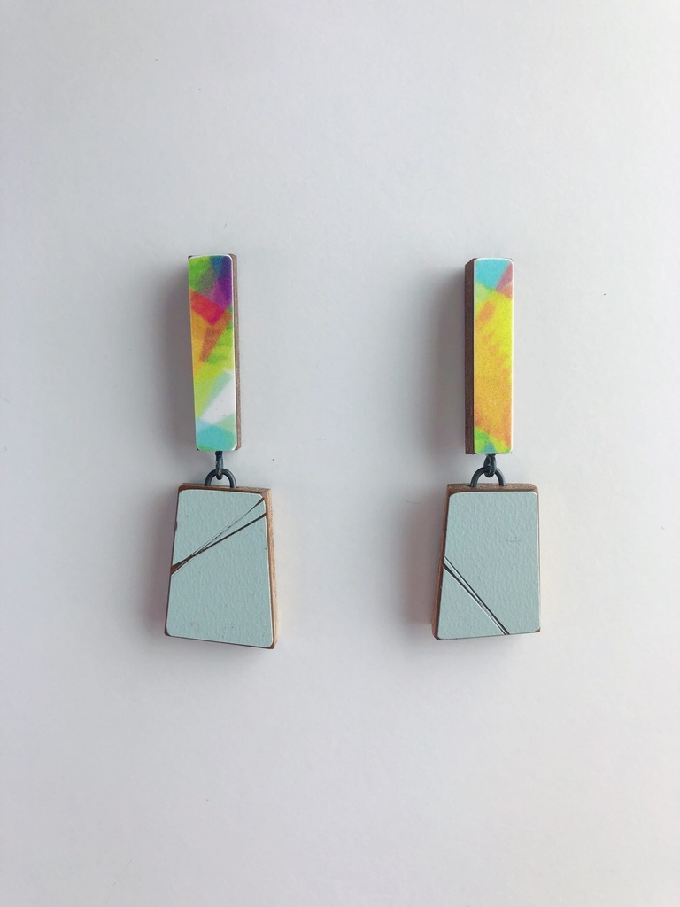 EARRINGS Karen Vanmol O40.4 Light Blue/Colored