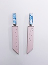 EARRINGS Karen Vanmol O40.4 Rose/Blue