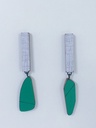 EARRINGS Karen Vanmol O40.4 Green/Grey