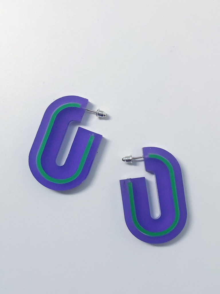 EARRINGS Zoë Eysermans O23.1 Purple
