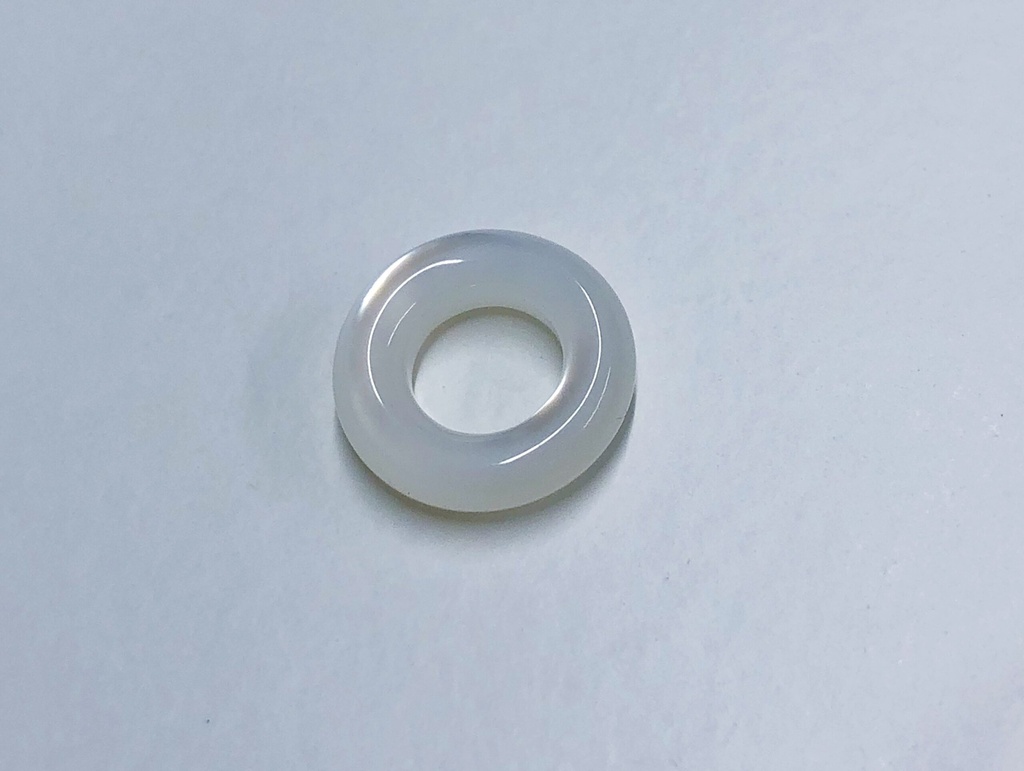 ADD-ON LASSO Mother of Pearl White Medium Round