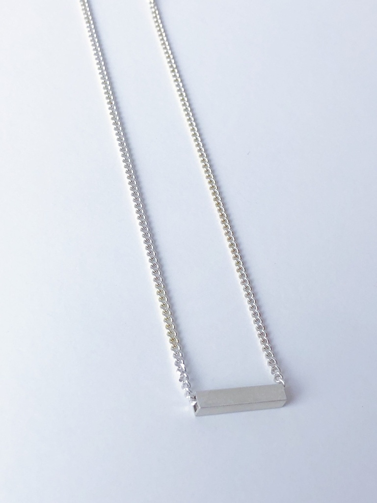 NECKLACE LASSO Square K1.38 Silver