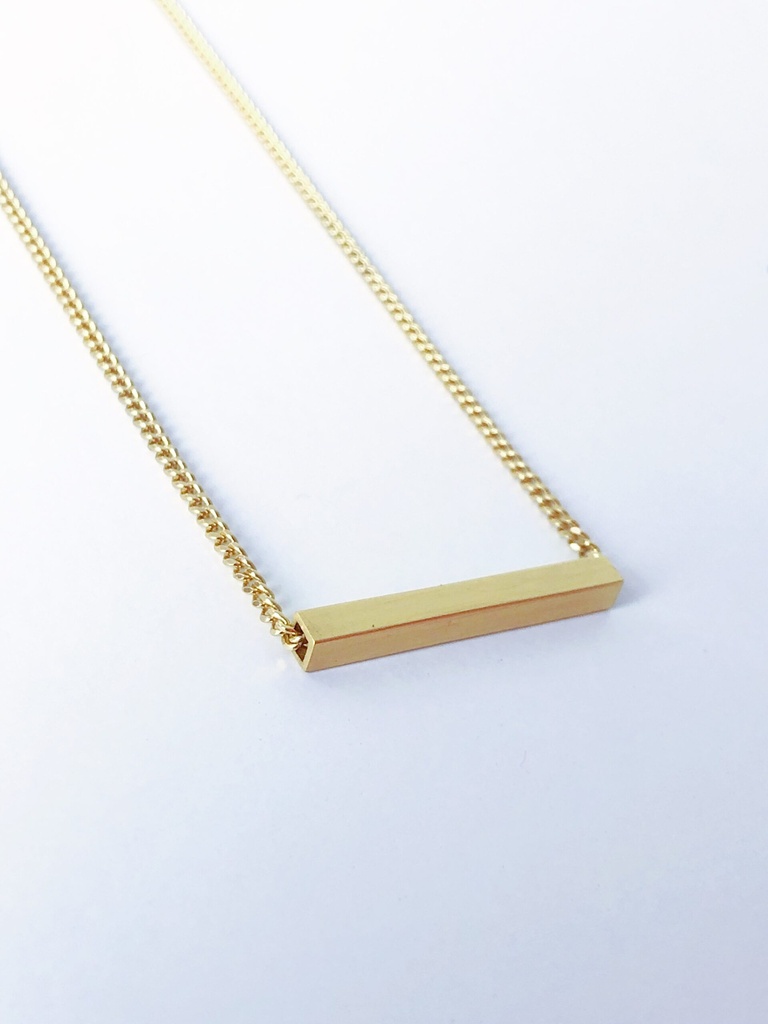 NECKLACE LASSO Square K1.39 Yellow