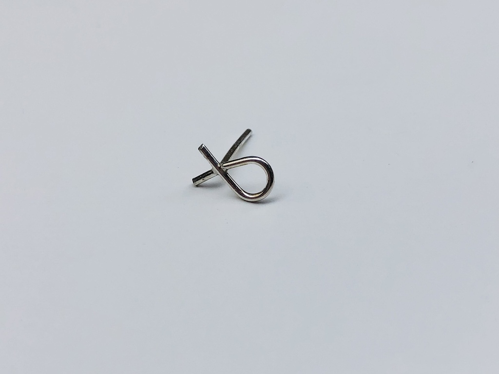 EARSTUD Moesk 035.53 Silver (1 PIECE)