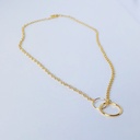 NECKLACE LASSO PHI K1.40 Yellow