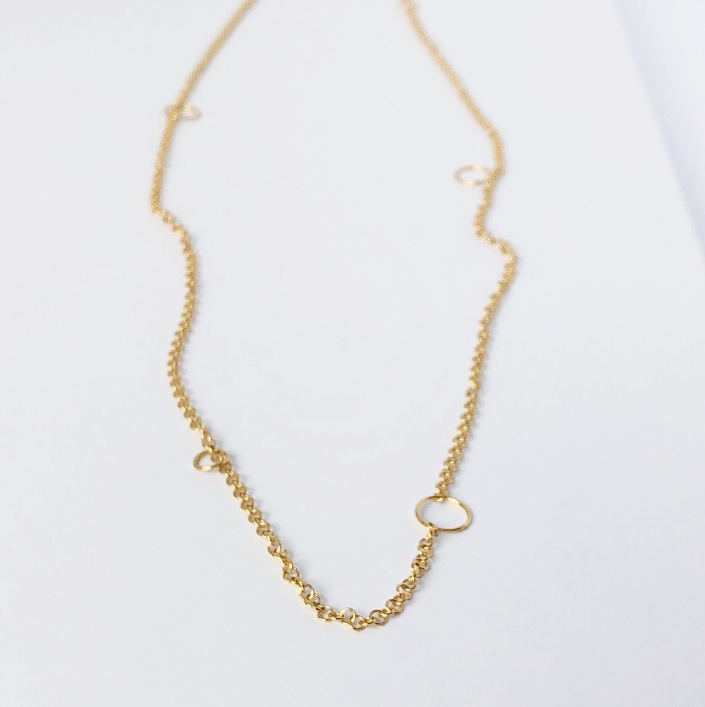 NECKLACE LASSO PHI K1.41 Yellow