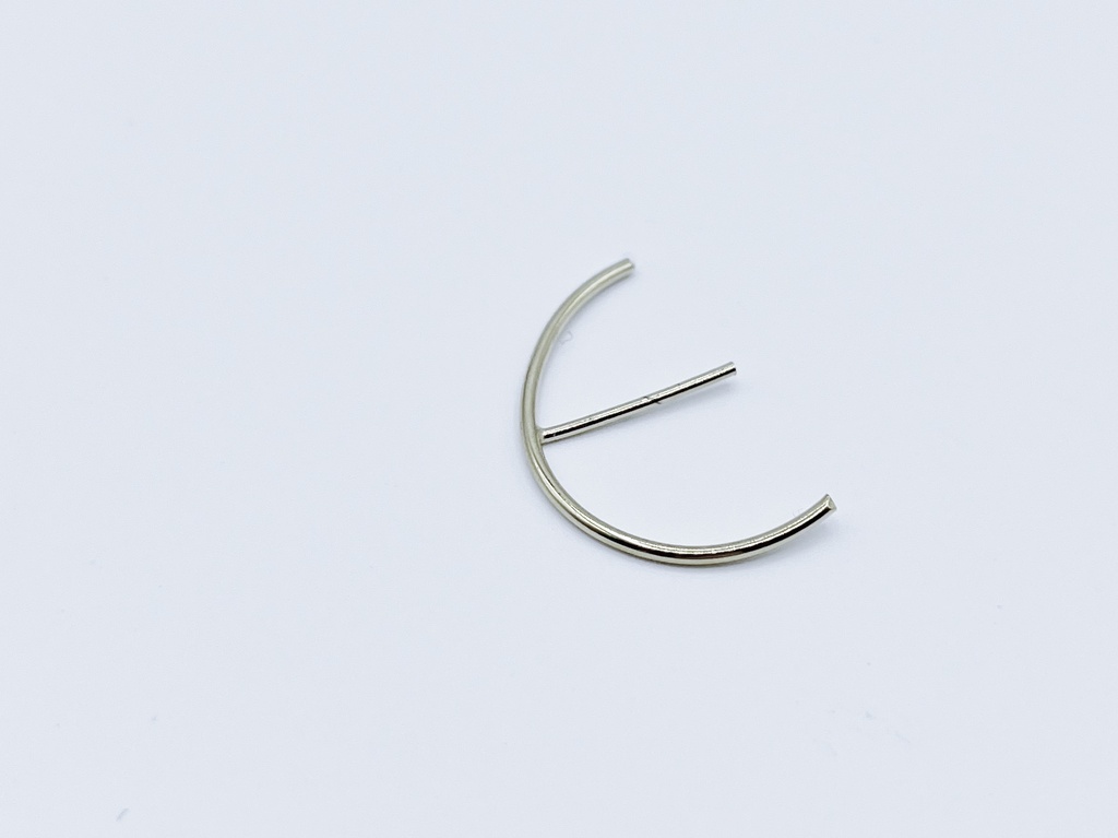 EARRING MOESK O35.69 Silver (1 PIECE)