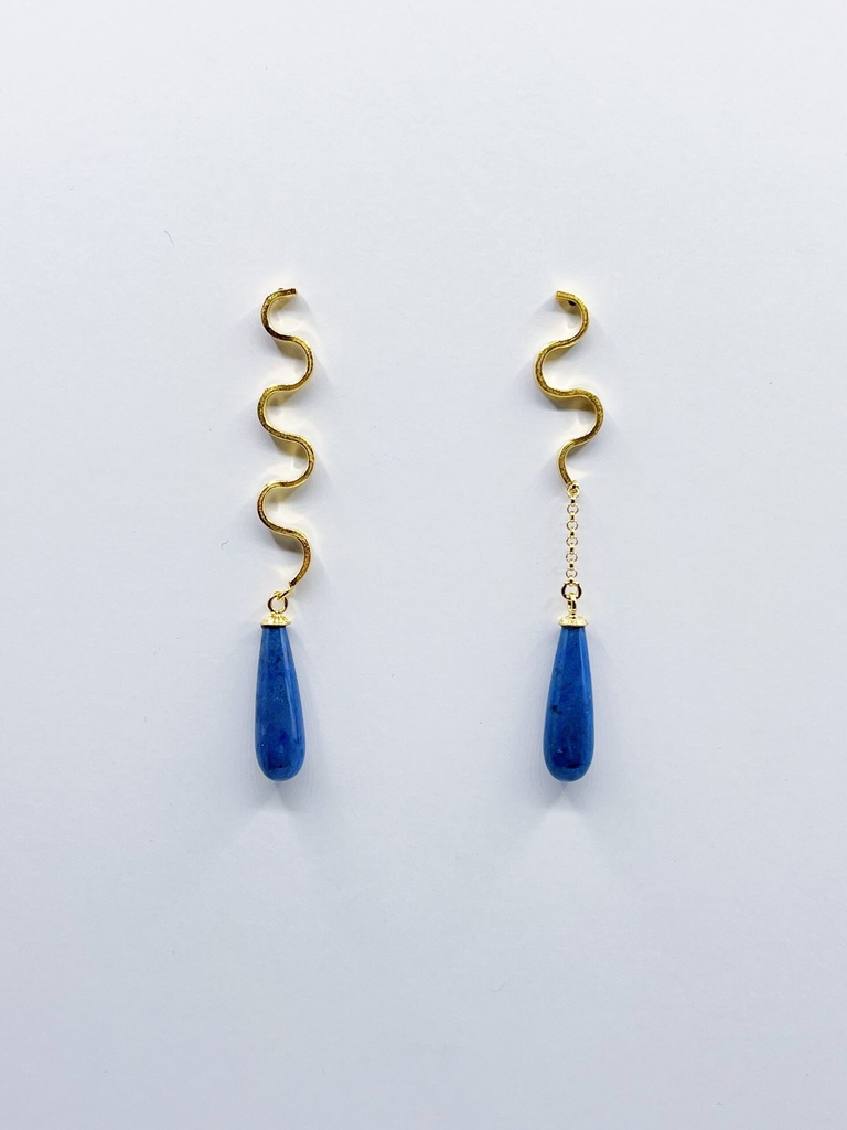 EARRINGS Liesbeth Gemels O16.23 Dumortirite