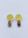 EARRINGS Liesbeth Gemels O16.4 Smokey Quartz