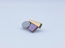 BROOCHE Karen Vanmol B40.3 Purple/Gold/Grey