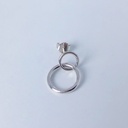 EARRING LASSO PHI O1.91 Silver (1 PIECE)