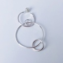 EARRING LASSO PHI O1.93 Silver (1 PIECE)
