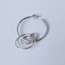 EARRING LASSO PHI O1.94 Silver (1 PIECE)