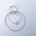 EARRING LASSO PHI O1.95 Silver (1 PIECE)