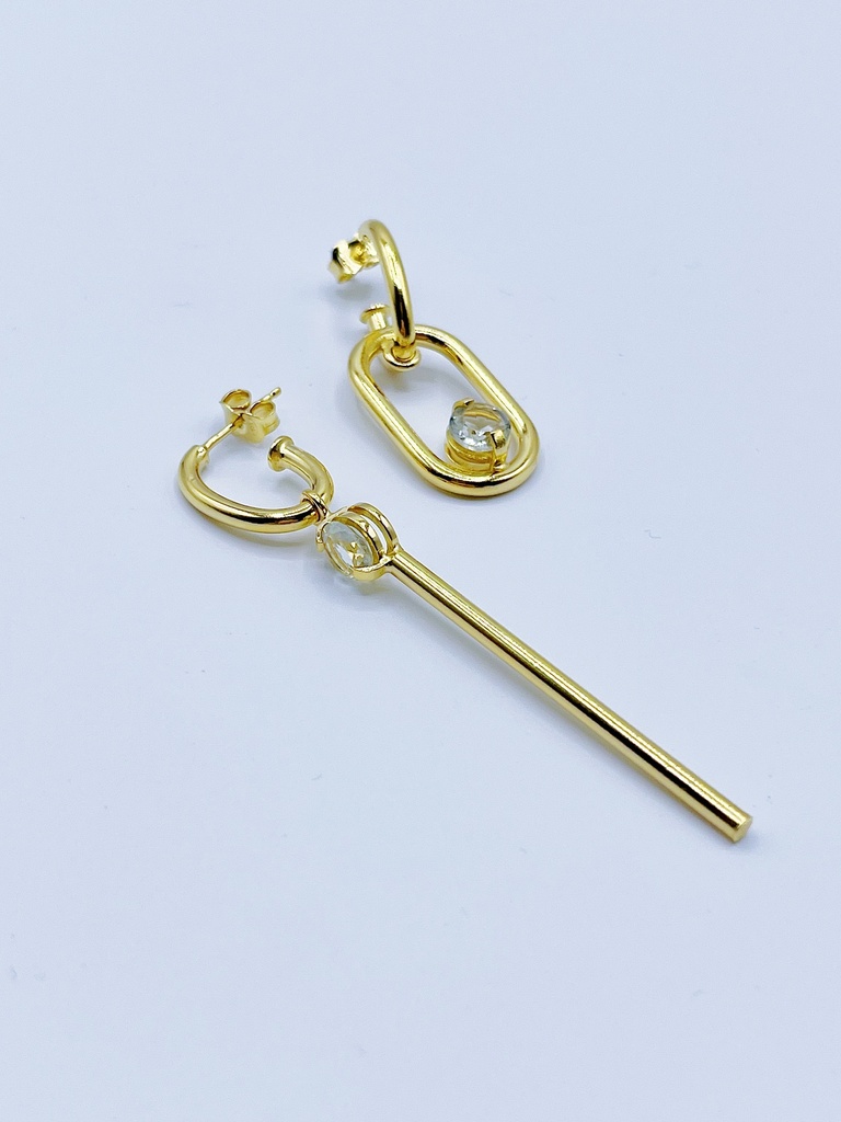 EARRINGS Studio Collect 065.96 Green Amethist