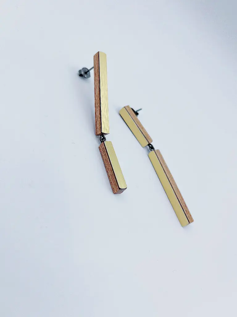 Earrings Karen Vanmol O40.61 Grey Gold