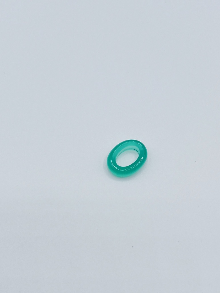 ADD-ON LASSO Green Agate Large Oval