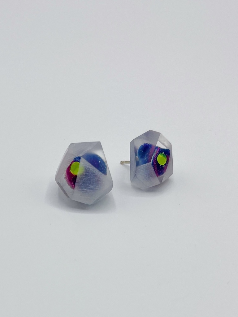 EARRINGS Anke Raeymaekers O13.5 Dark Blue