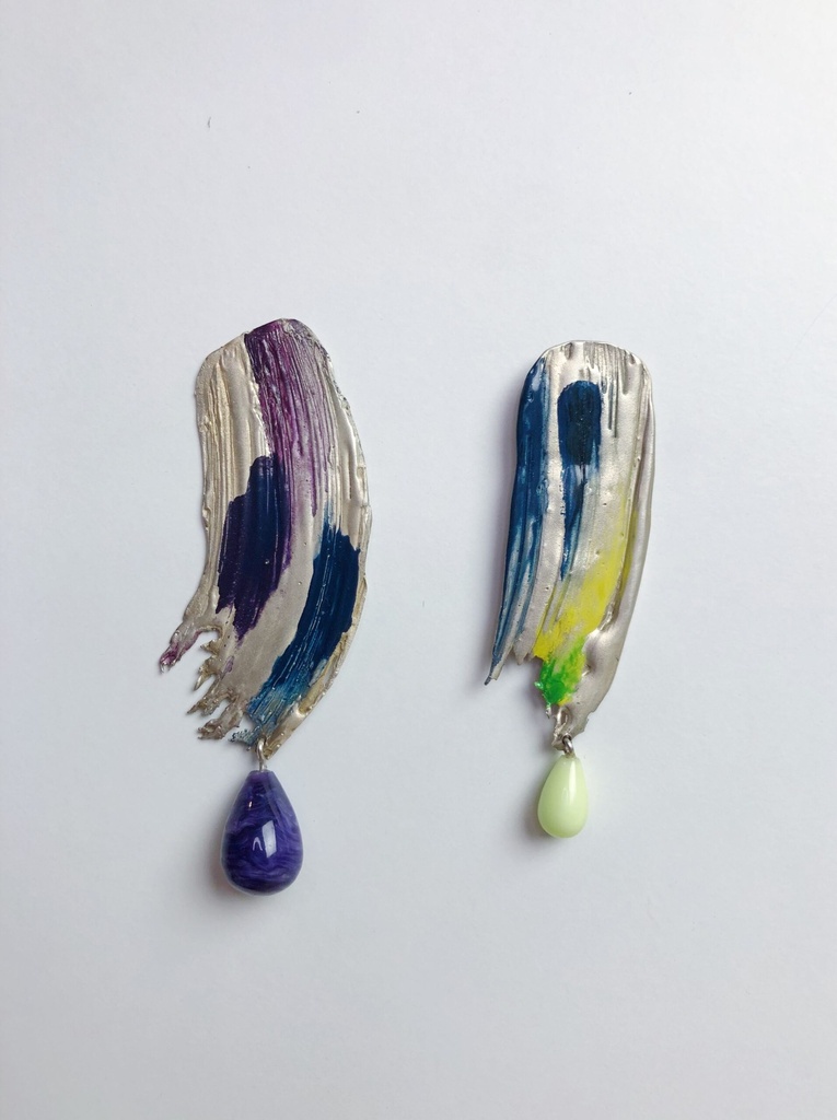 EARRINGS Mass Lee O26.5 Purple