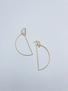 EARRINGS LASSO Circles O1.56 Yellow