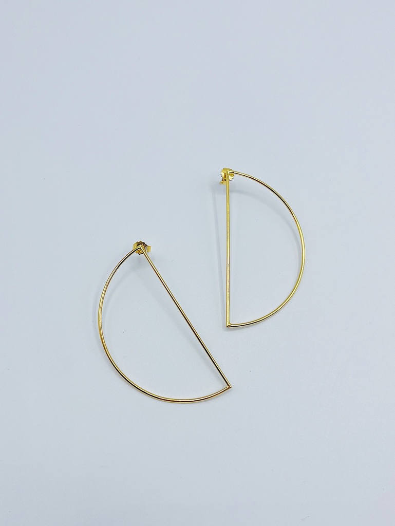EARSTUDS LASSO Circles O1.57 Yellow