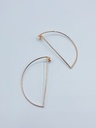 EARRINGS LASSO Circles O1.57 Rose